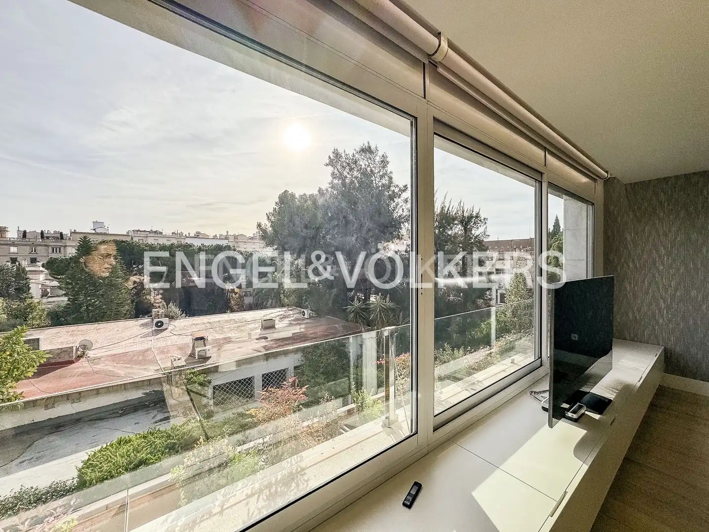 Balcony of Flat for rent in Barcelona  with Air Conditioner, Heating and Parquet flooring