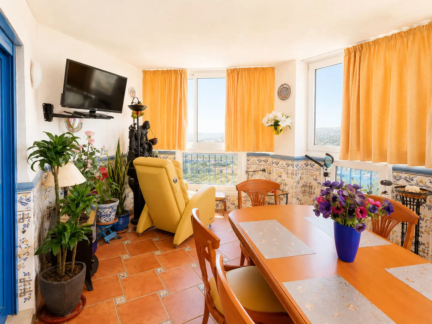 Sala d'estar de Àtic en venda en Peñíscola / Peníscola amb Jardí privat, Terrassa i Traster