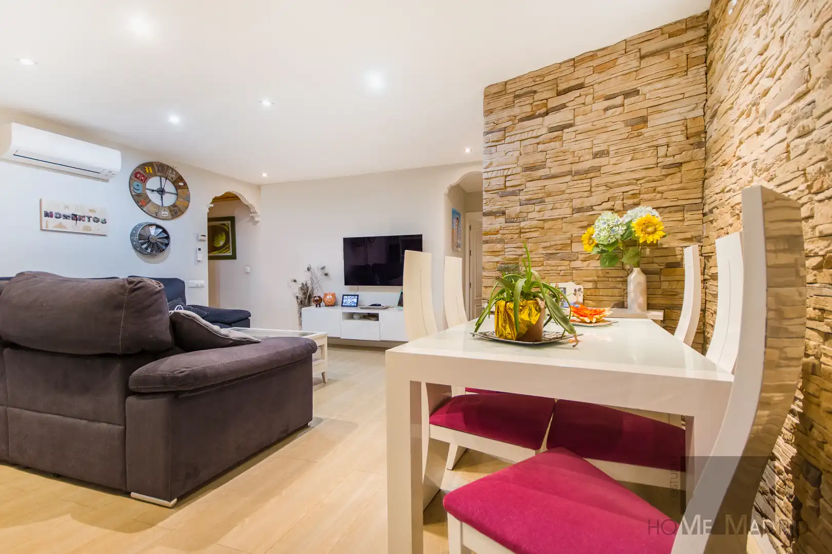 Wohnzimmer von Wohnung zum Verkauf in Madrid mit Klimaanlage und Heizung