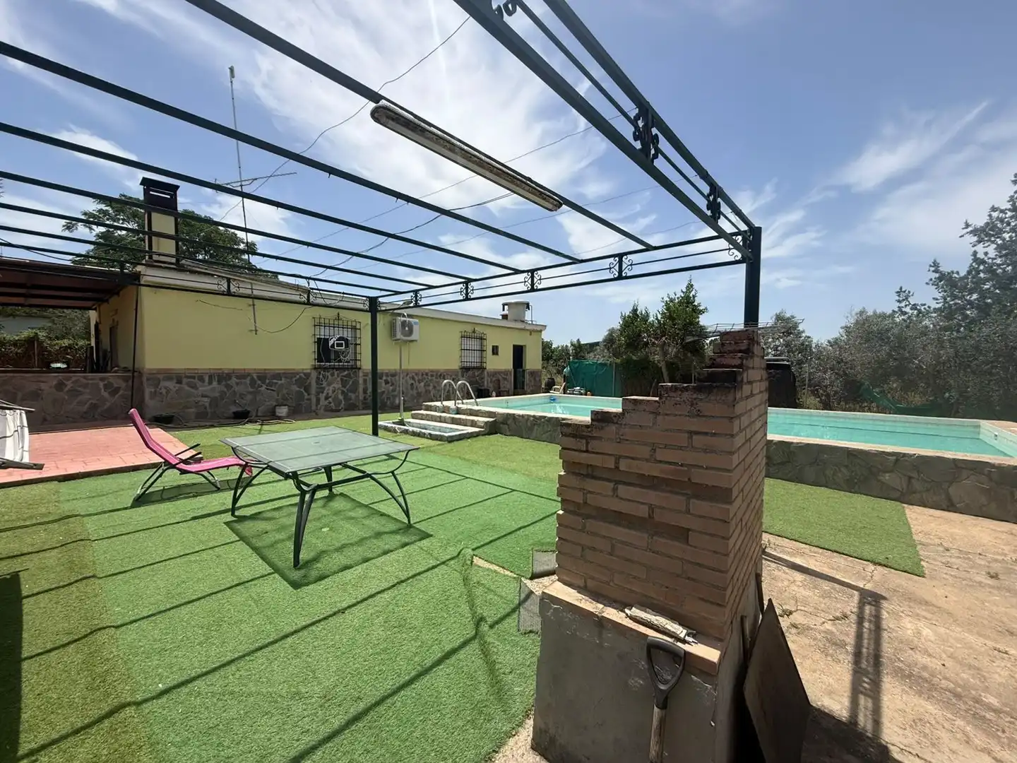 Terrasse von Country house zum Verkauf in Utrera mit Privatgarten, Terrasse und Schwimmbad