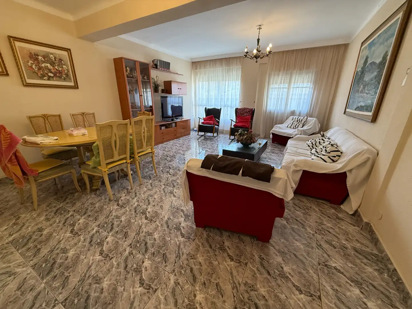 Sala de estar de Piso de alquiler en Málaga con Amueblado, Horno y Lavadora
