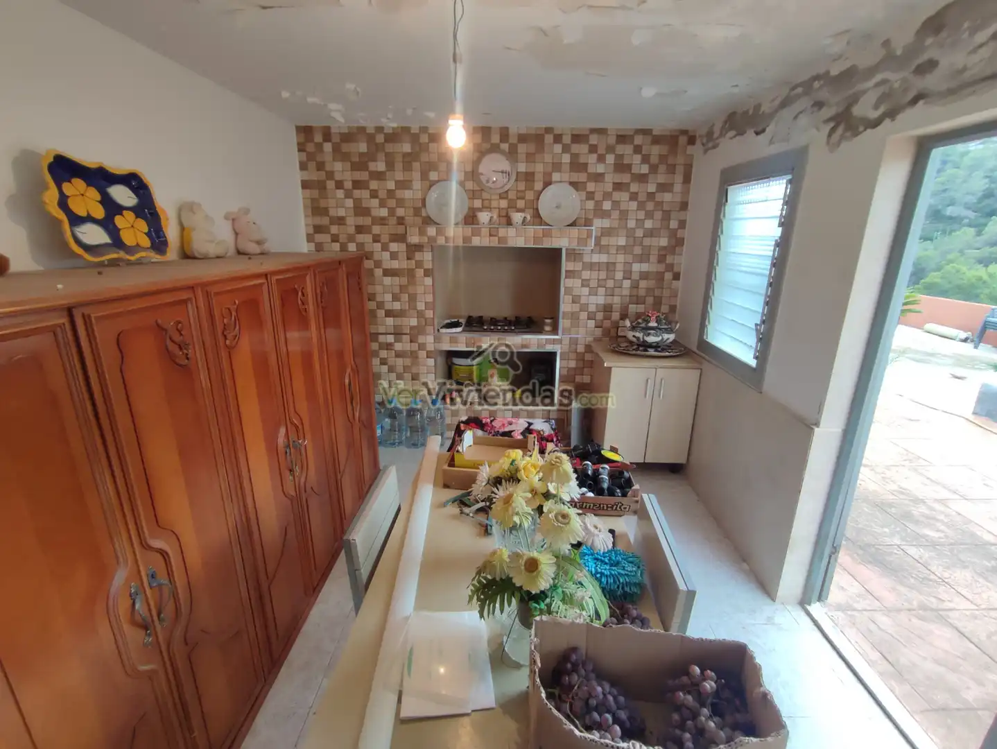 Cuina de Casa o xalet en venda en Vallirana amb Aire condicionat, Calefacció i Jardí privat
