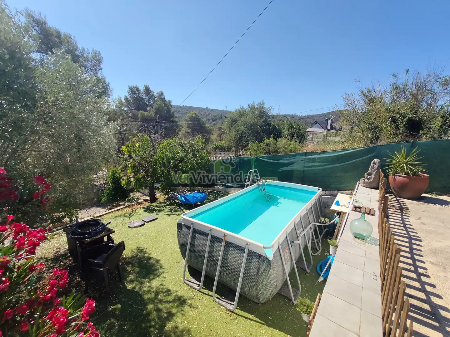 Piscina de Casa o xalet en venda en Vallirana amb Aire condicionat, Calefacció i Jardí privat