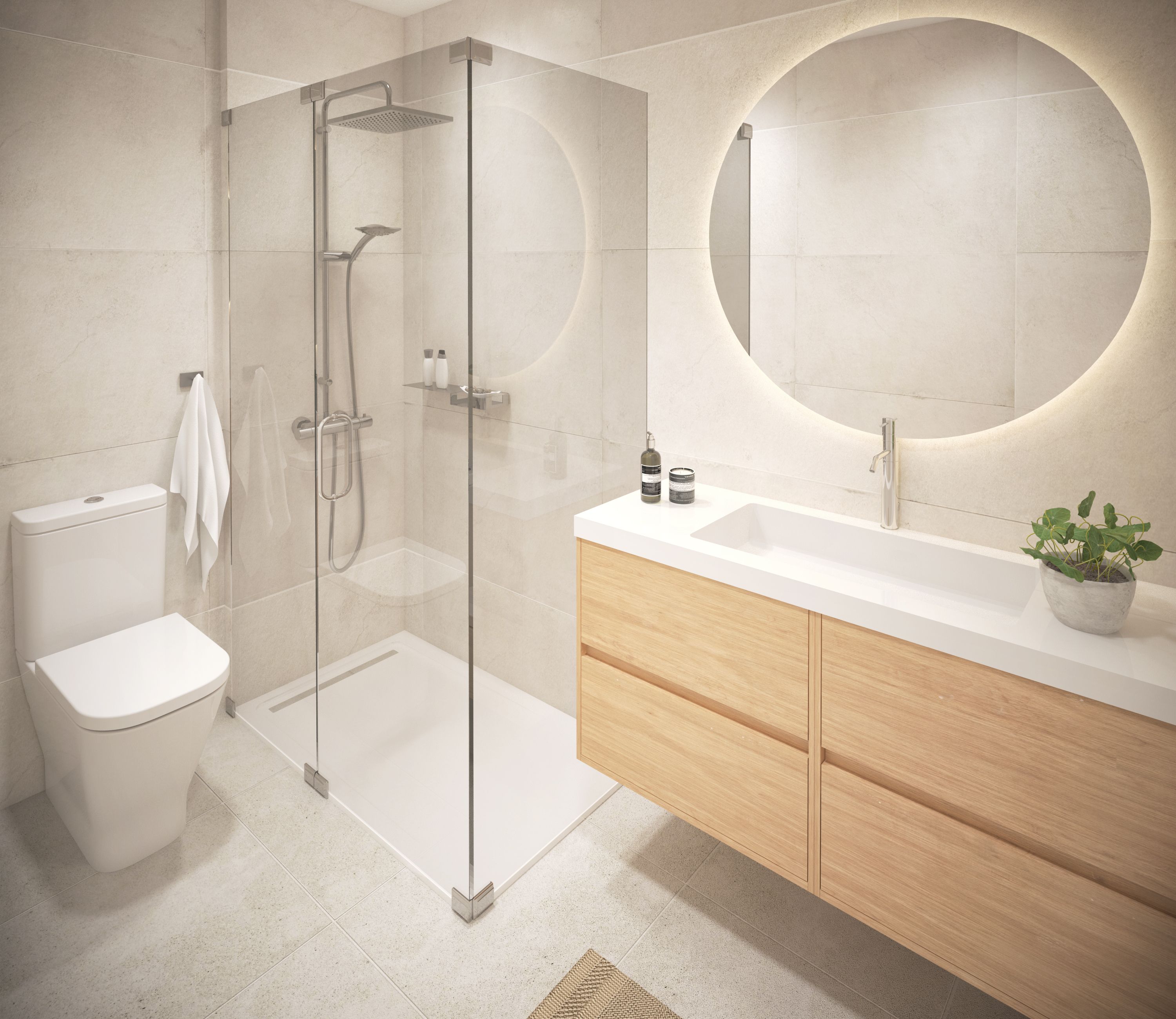 Bathroom of Flat for sale in  Lleida Capital  with Air Conditioner, Heating and Terrace