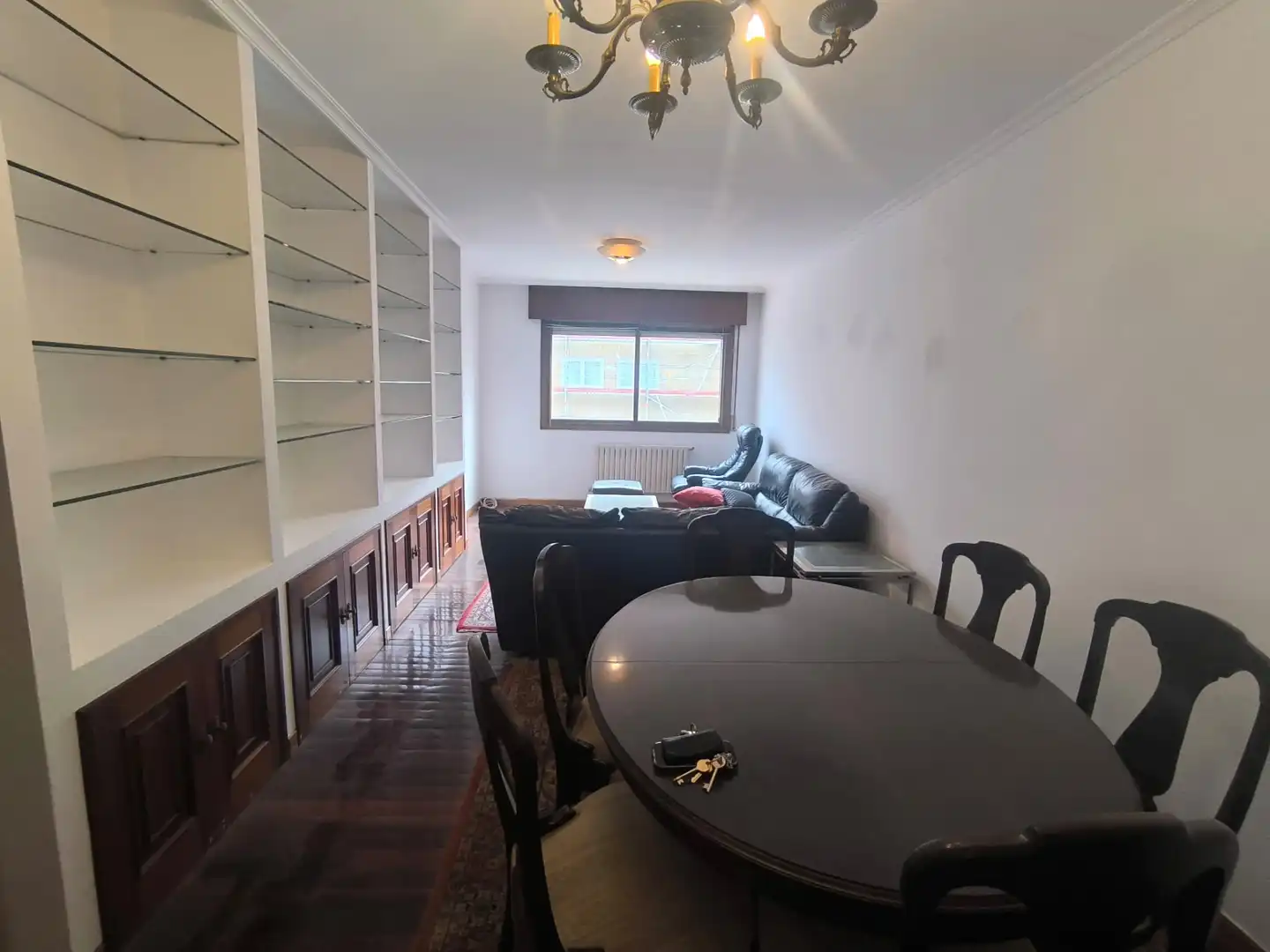 Sala de estar de Piso en venta en Pontevedra Capital  con Calefacción, Parquet y Trastero
