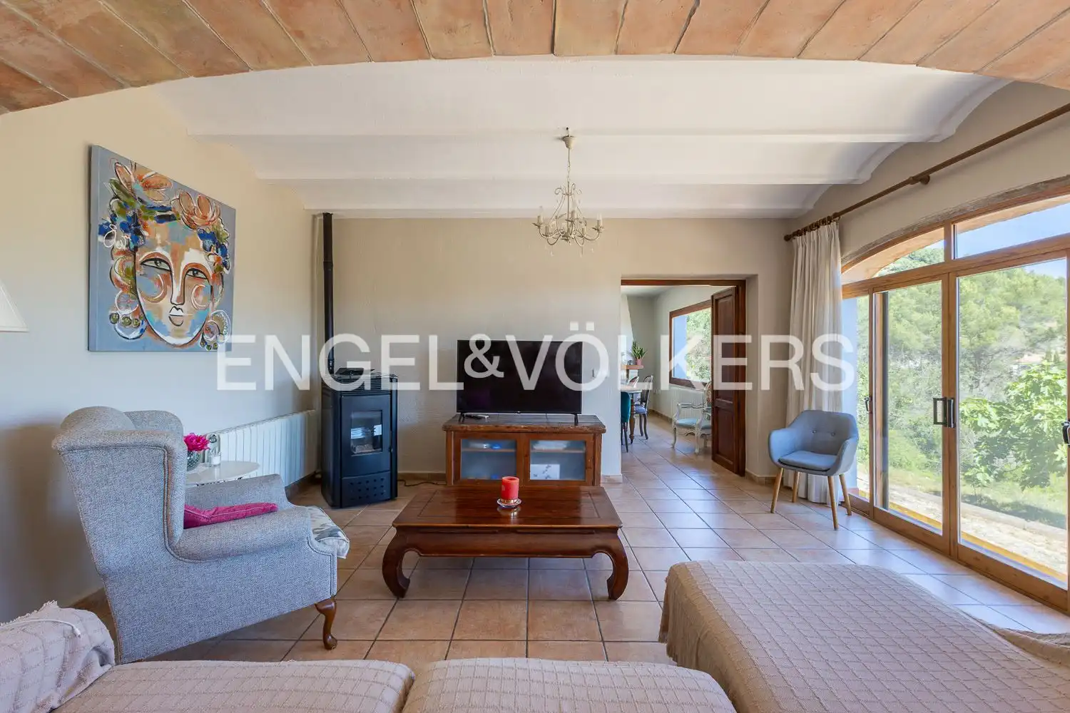Sala de estar de Casa o chalet en venta en Xaló con Aire acondicionado, Calefacción y Jardín privado