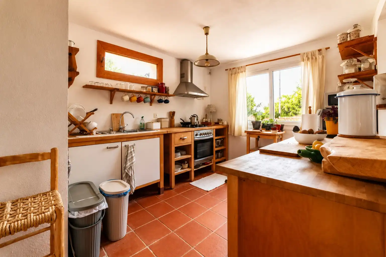 Kitchen of Houses for sale in Sant Cebrià de Vallalta  with Air Conditioner, Heating and Private garden