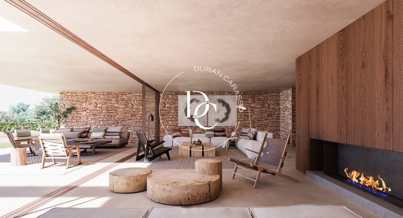 Sala d'estar de Casa o xalet en venda en Sitges amb Aire condicionat, Calefacció i Jardí privat