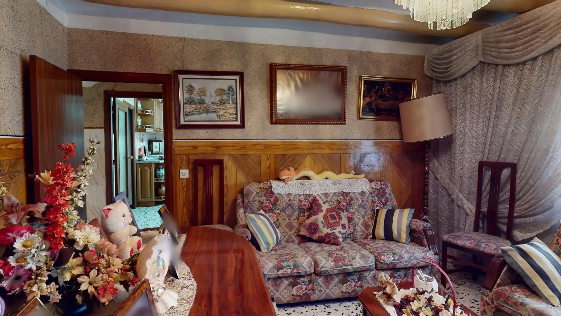 Sala de estar de Finca rústica en venta en Lumpiaque con Calefacción, Terraza y Amueblado