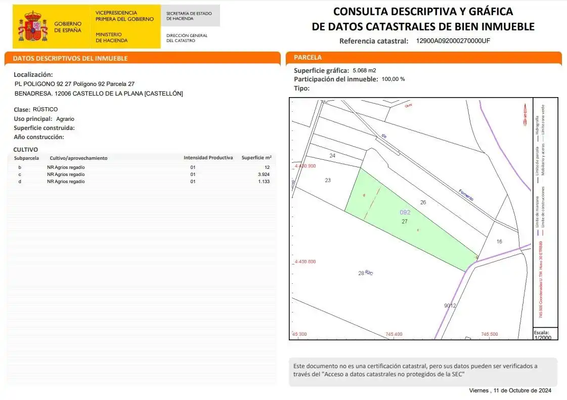Rustikales Grundstück zum Verkauf in La Vall d'Uixó, imagen 8