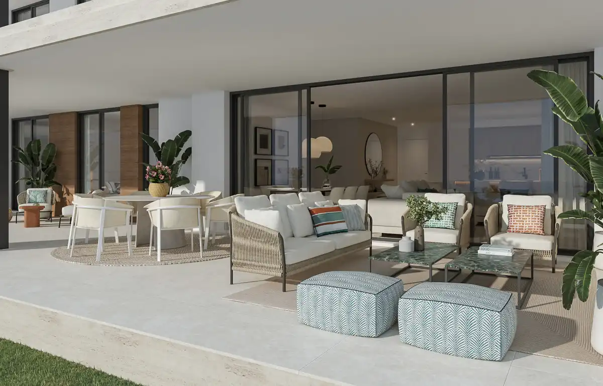 Terraza de Planta baja en venta en Marbella con Aire acondicionado, Jardín privado y Terraza