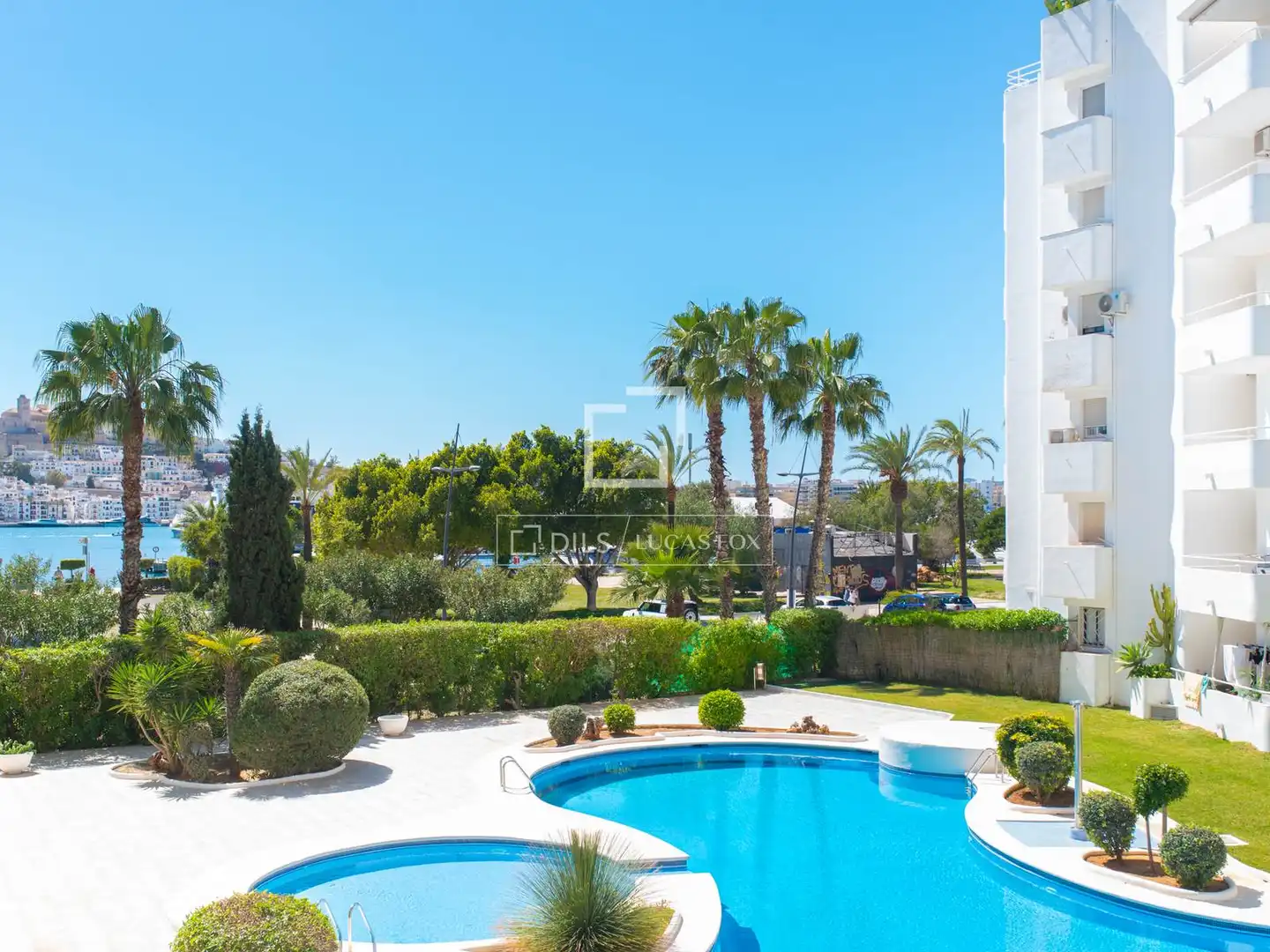 Außenansicht von Wohnung zum Verkauf in Eivissa mit Klimaanlage, Heizung und Privatgarten