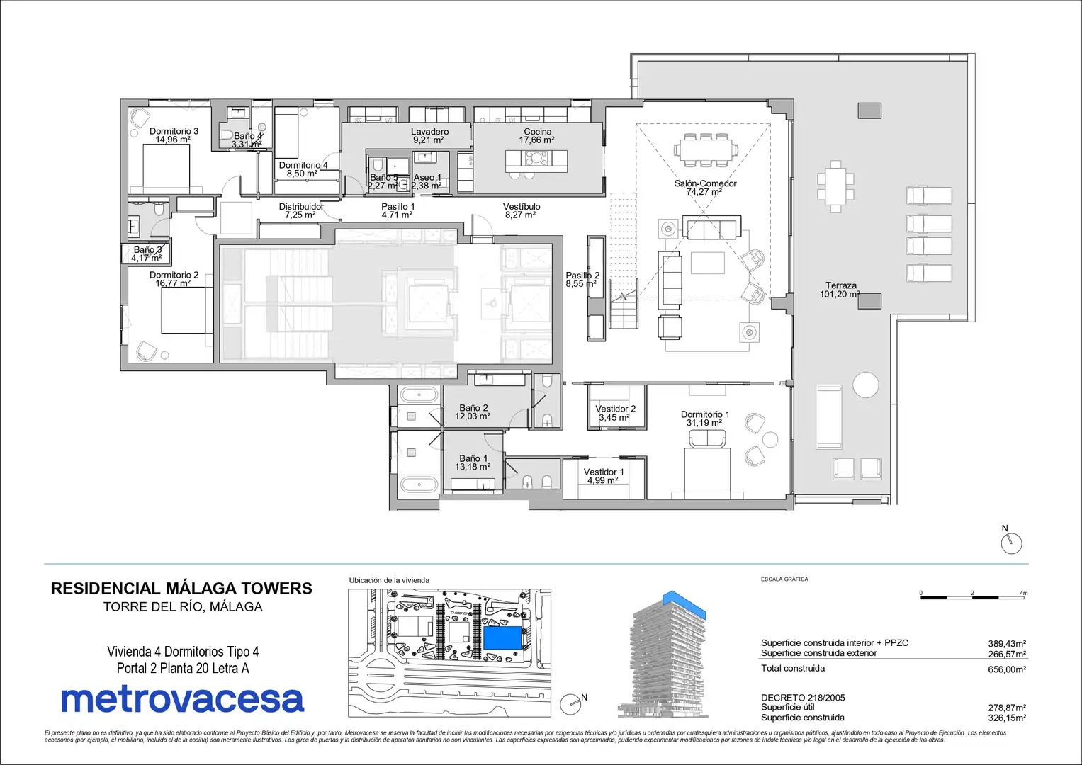 Flat for sale in Pacífico, 92, Martín Carpena - Torre del Río