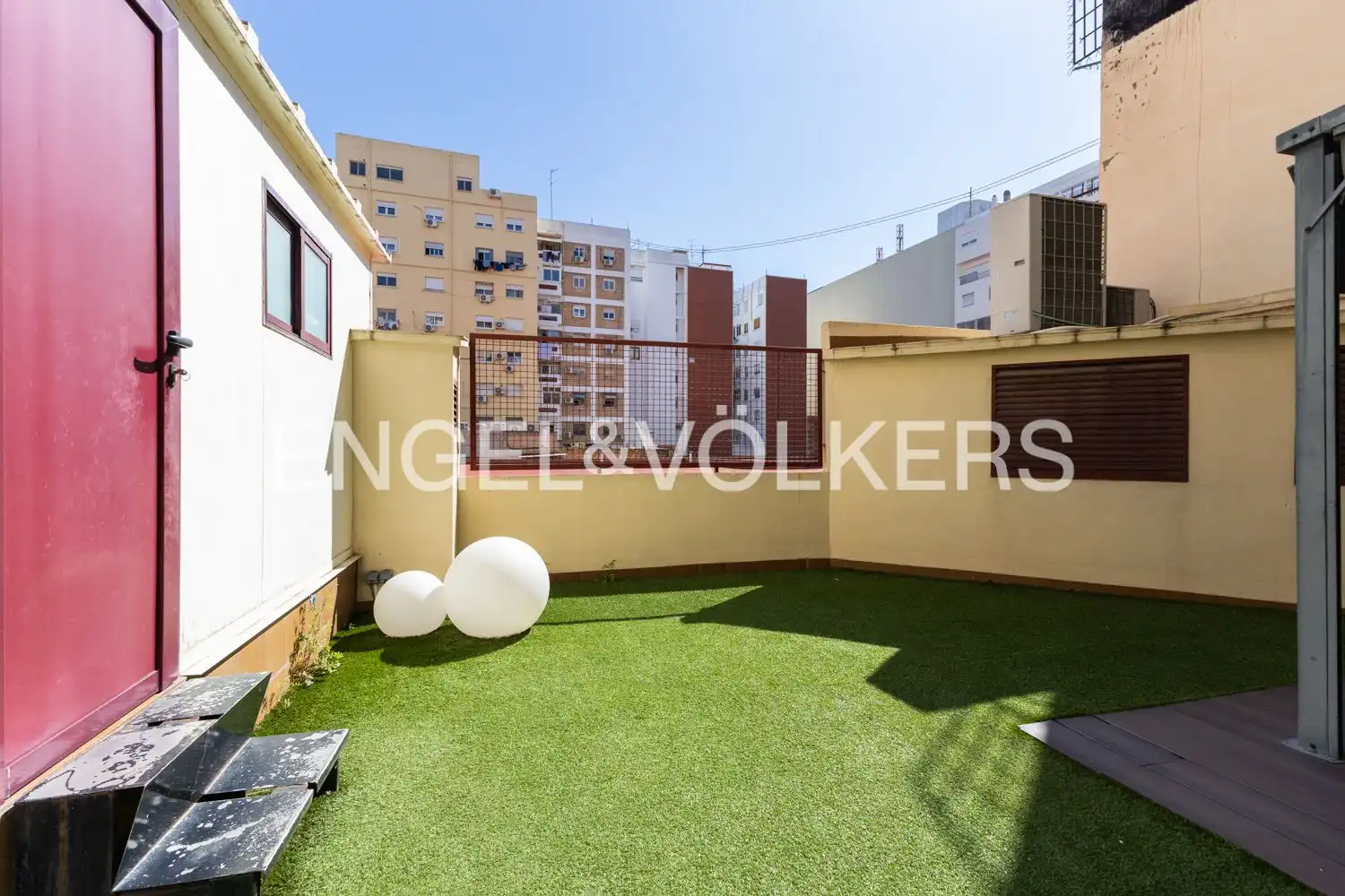 Terraza de Piso de alquiler en Valencia con Aire acondicionado, Calefacción y Parquet