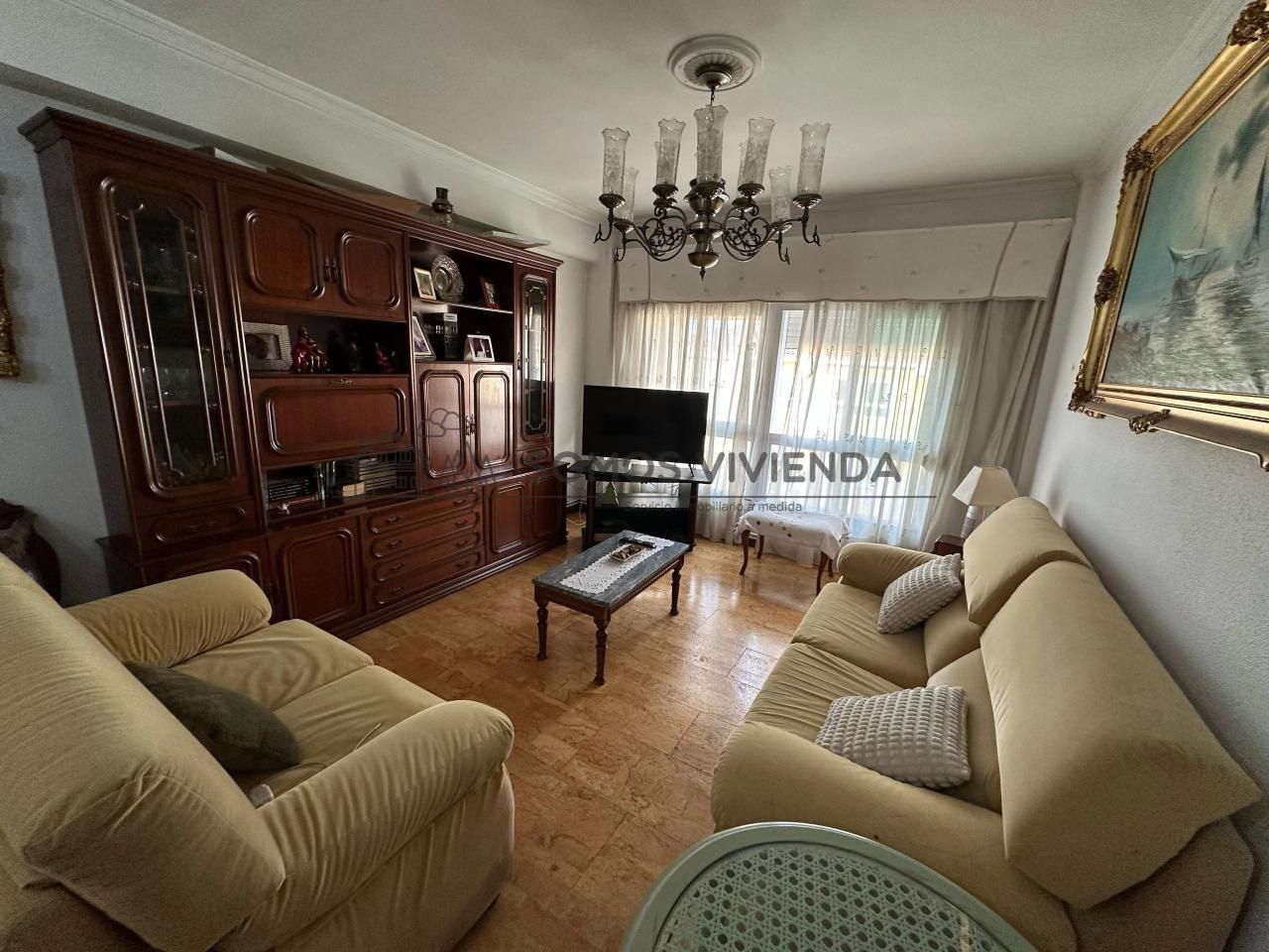 Living room of Flat for sale in Ourense Capital   with Heating and Furnished