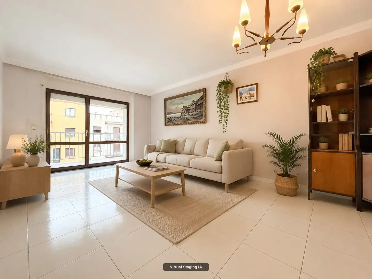 Sala de estar de Piso en venta en Figueres con Aire acondicionado, Calefacción y Balcón