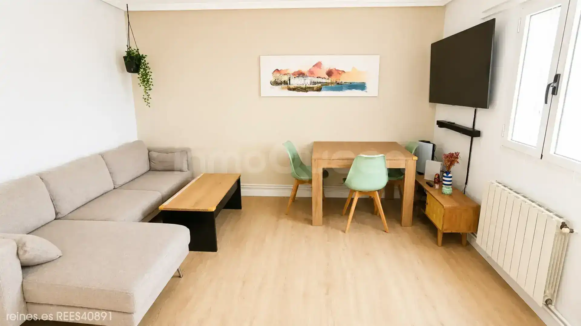 Wohnzimmer von Wohnung zum Verkauf in Santander mit Heizung und Möbliert