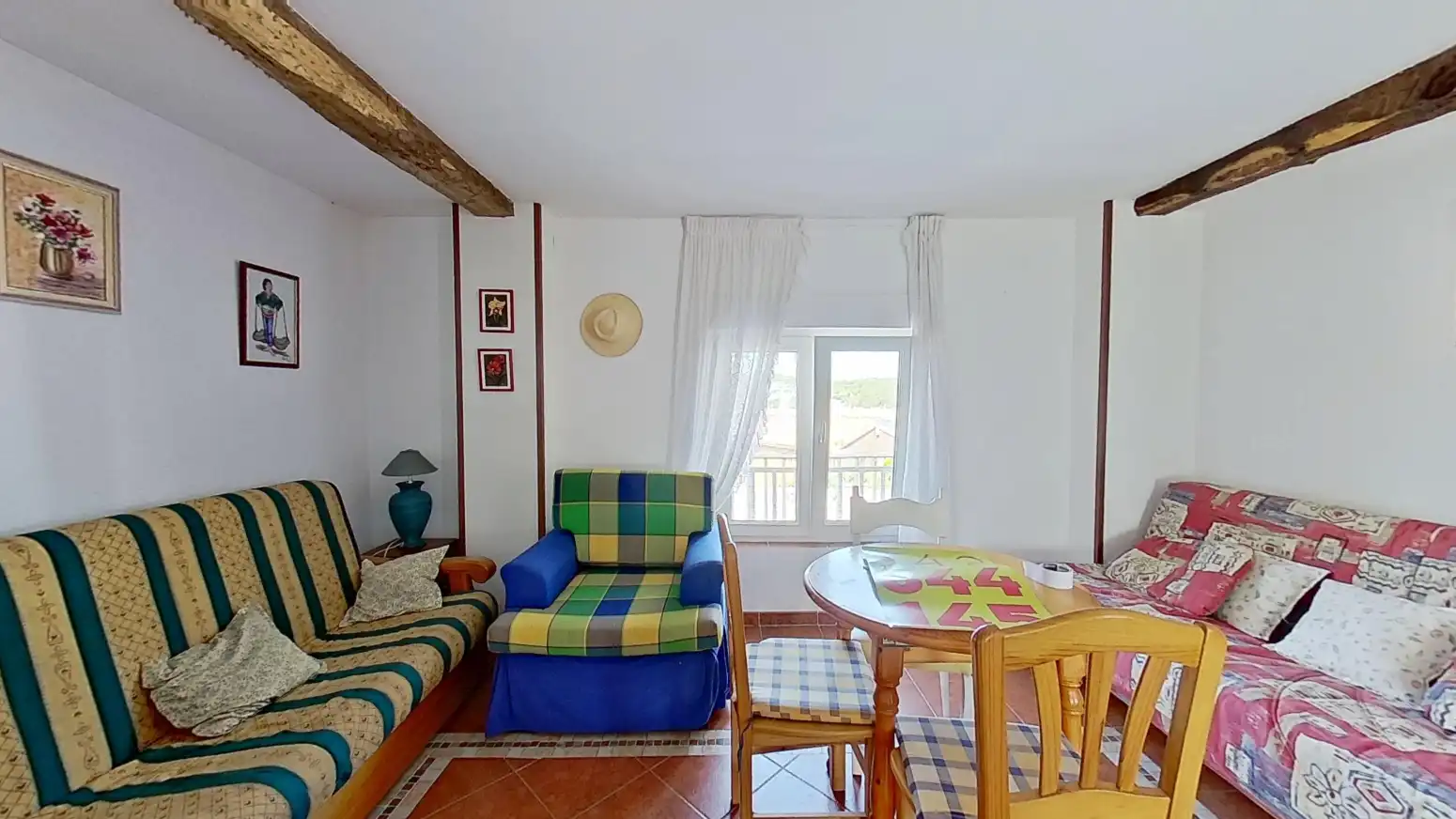 Sala d'estar de Casa adosada en venda en Suances amb Terrassa i Balcó