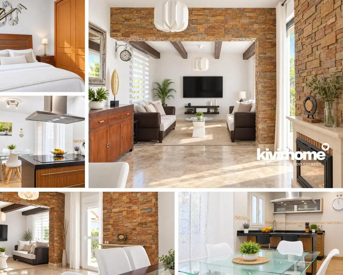 Sala d'estar de Casa adosada en venda en Bormujos amb Aire condicionat, Jardí privat i Terrassa