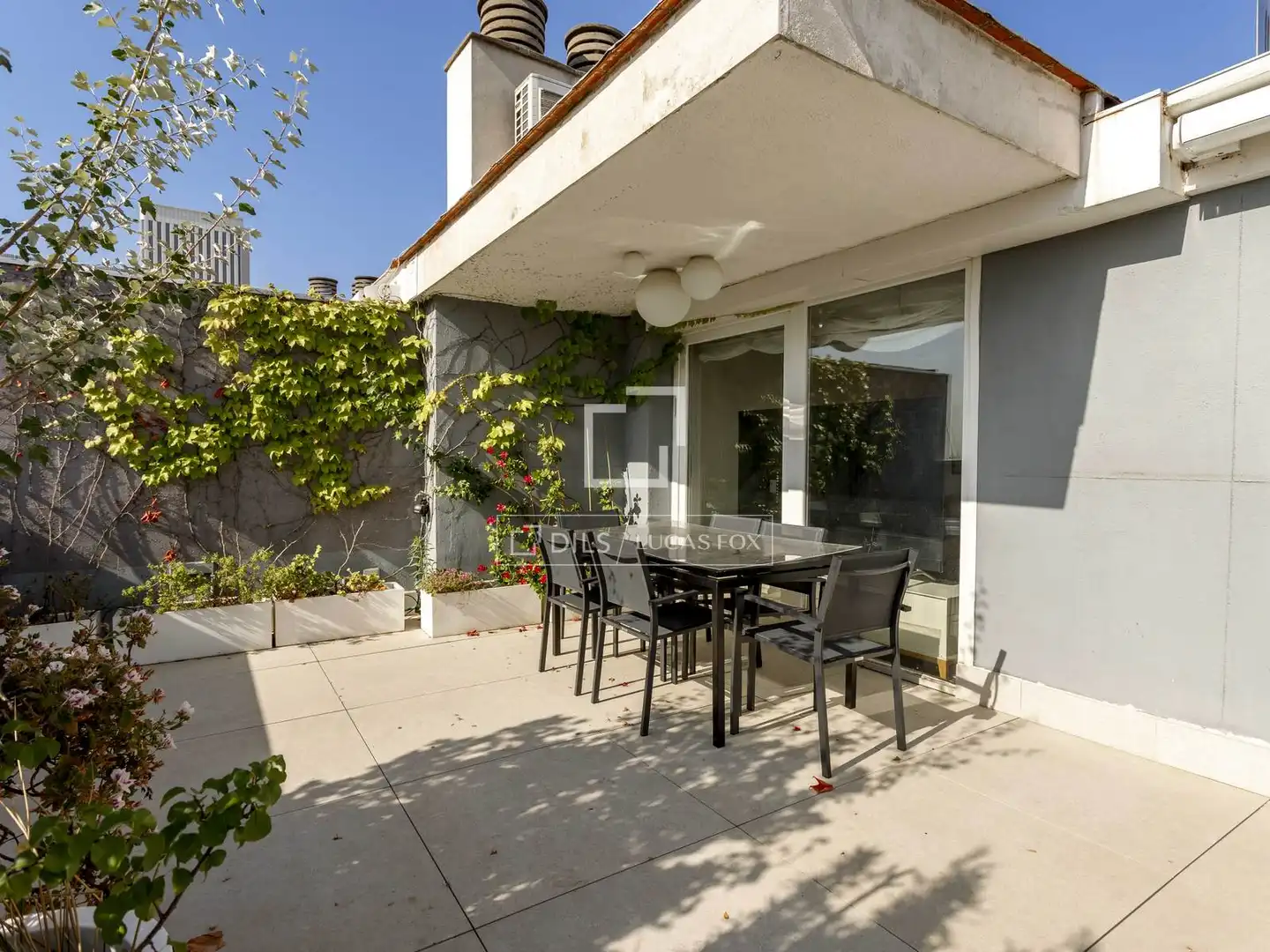 Terrasse von Dachboden zur Miete in Madrid mit Klimaanlage, Heizung und Parkett