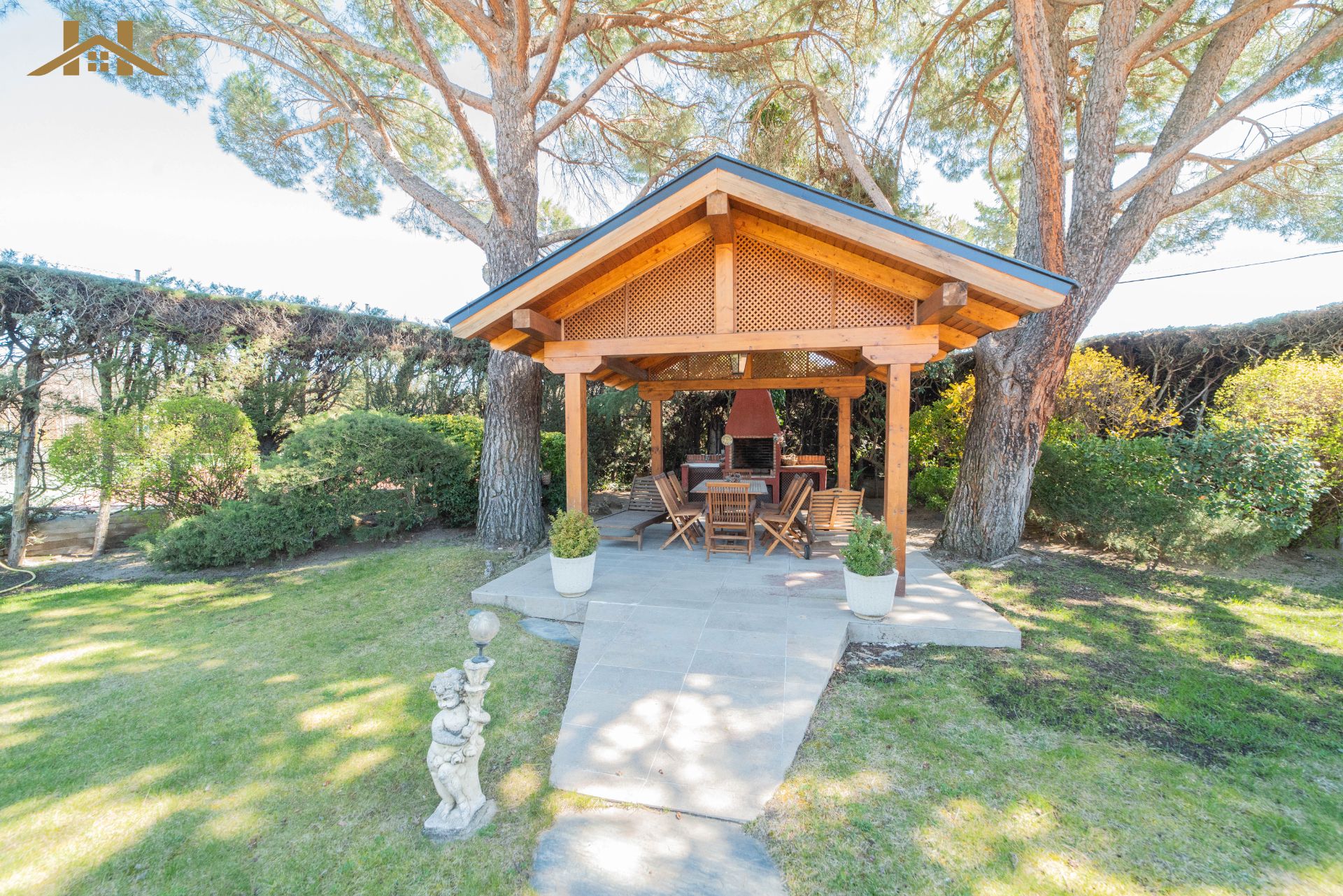 Terraza de Casa o chalet en venta en Alpedrete con Calefacción, Jardín privado y Piscina