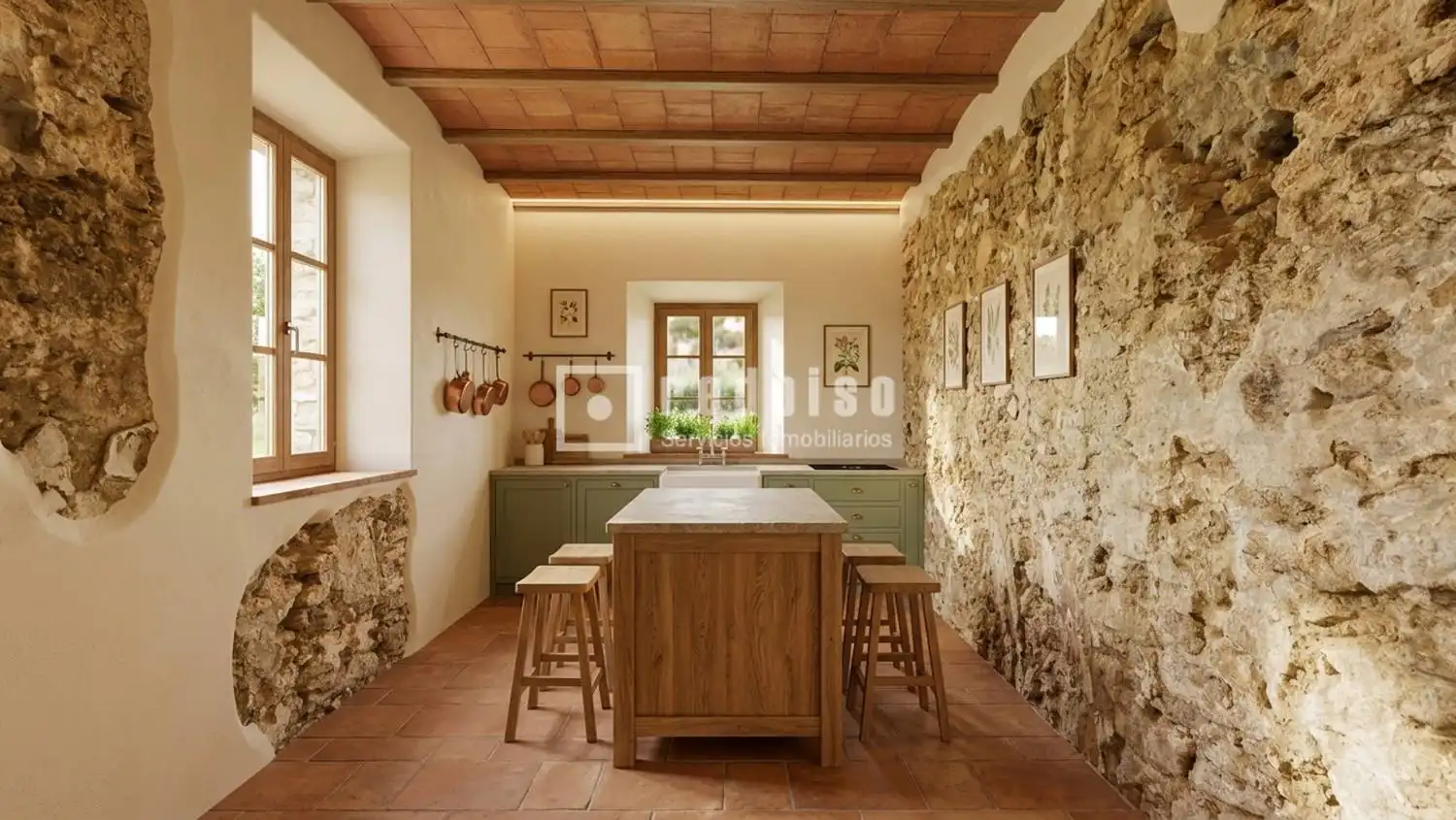 Cocina de Casa o chalet en venta en Arriate con Calefacción, Jardín privado y Terraza