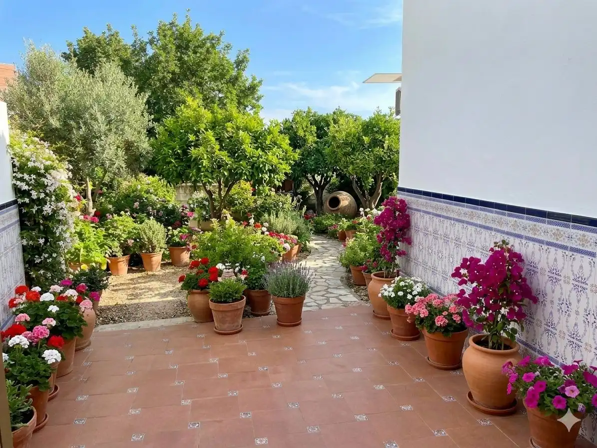 Garden of Detached homes for sale in Cuevas Bajas  with Private garden