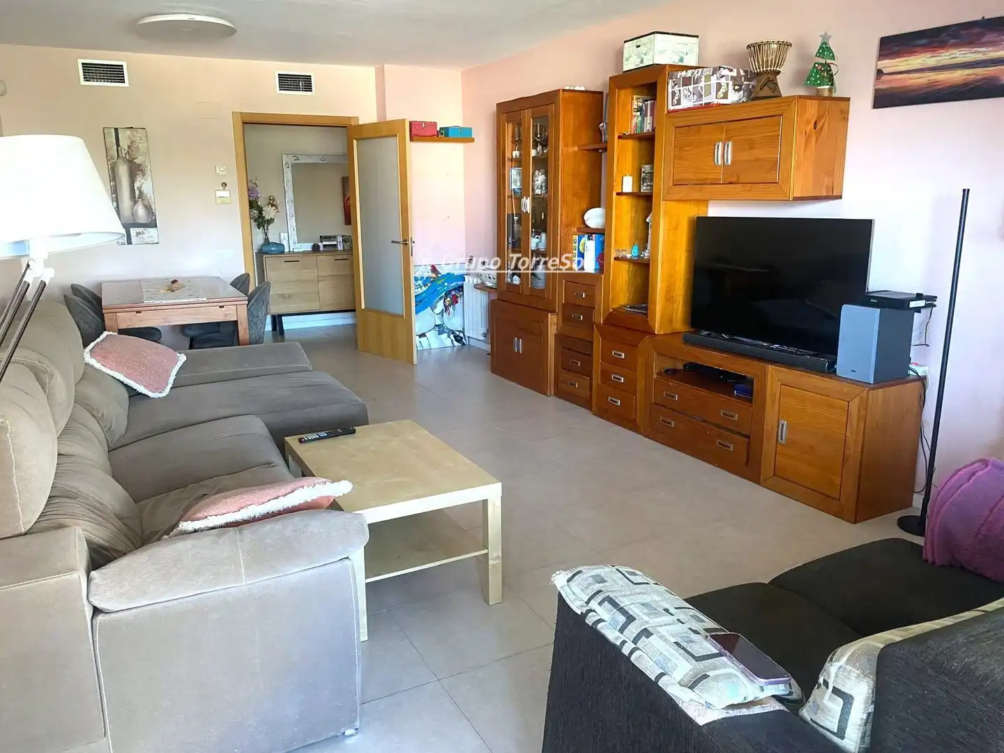 Wohnzimmer von Wohnung zum Verkauf in El Vendrell mit Klimaanlage, Heizung und Terrasse