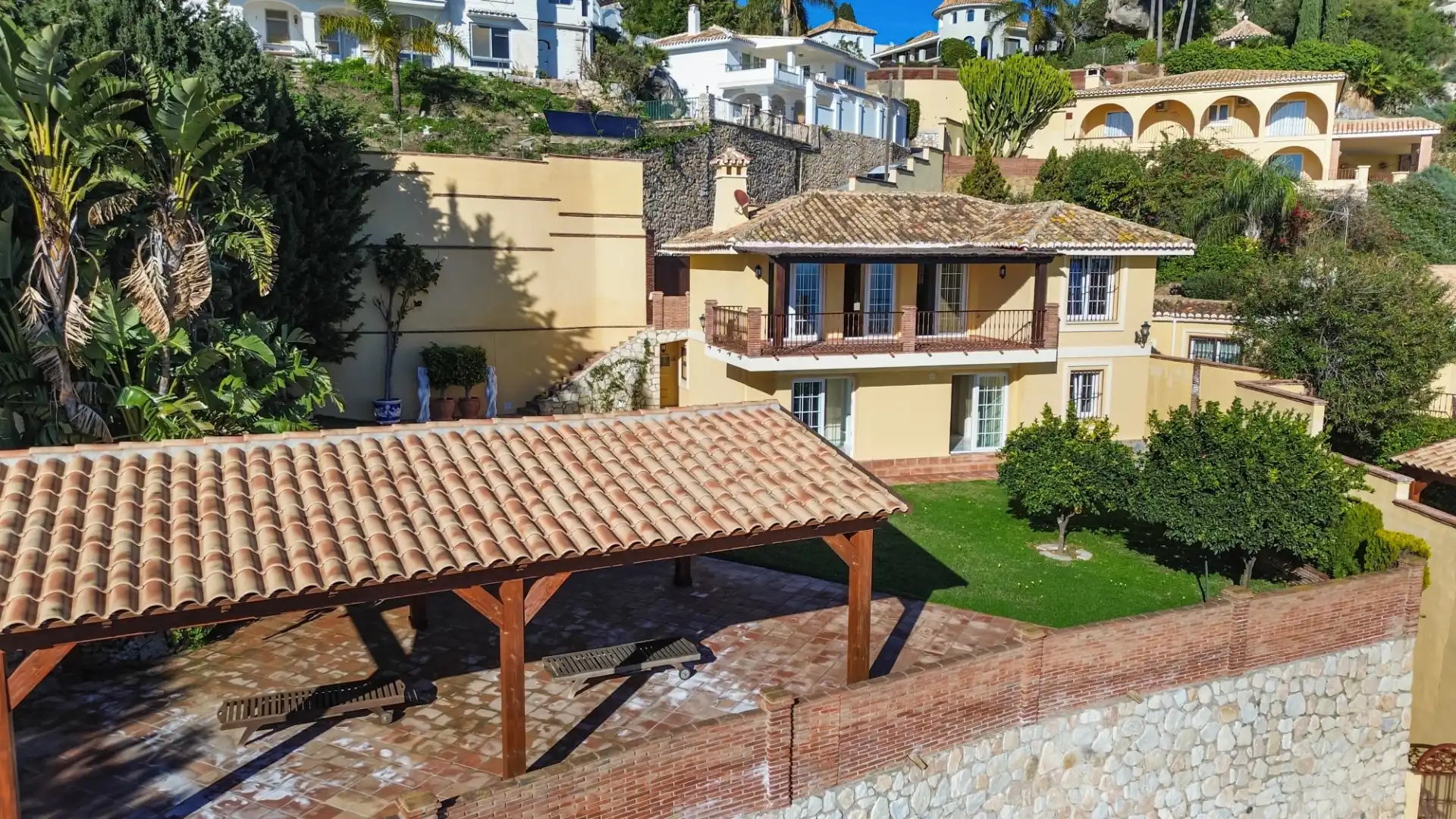Exterior view of Houses for sale in Benalmádena  with Air Conditioner, Heating and Private garden