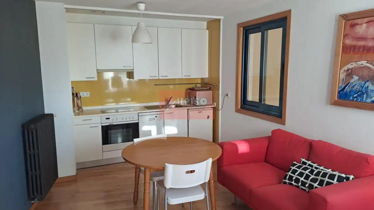 Cocina de Apartamento de alquiler en Ourense Capital  con Calefacción, Parquet y Amueblado