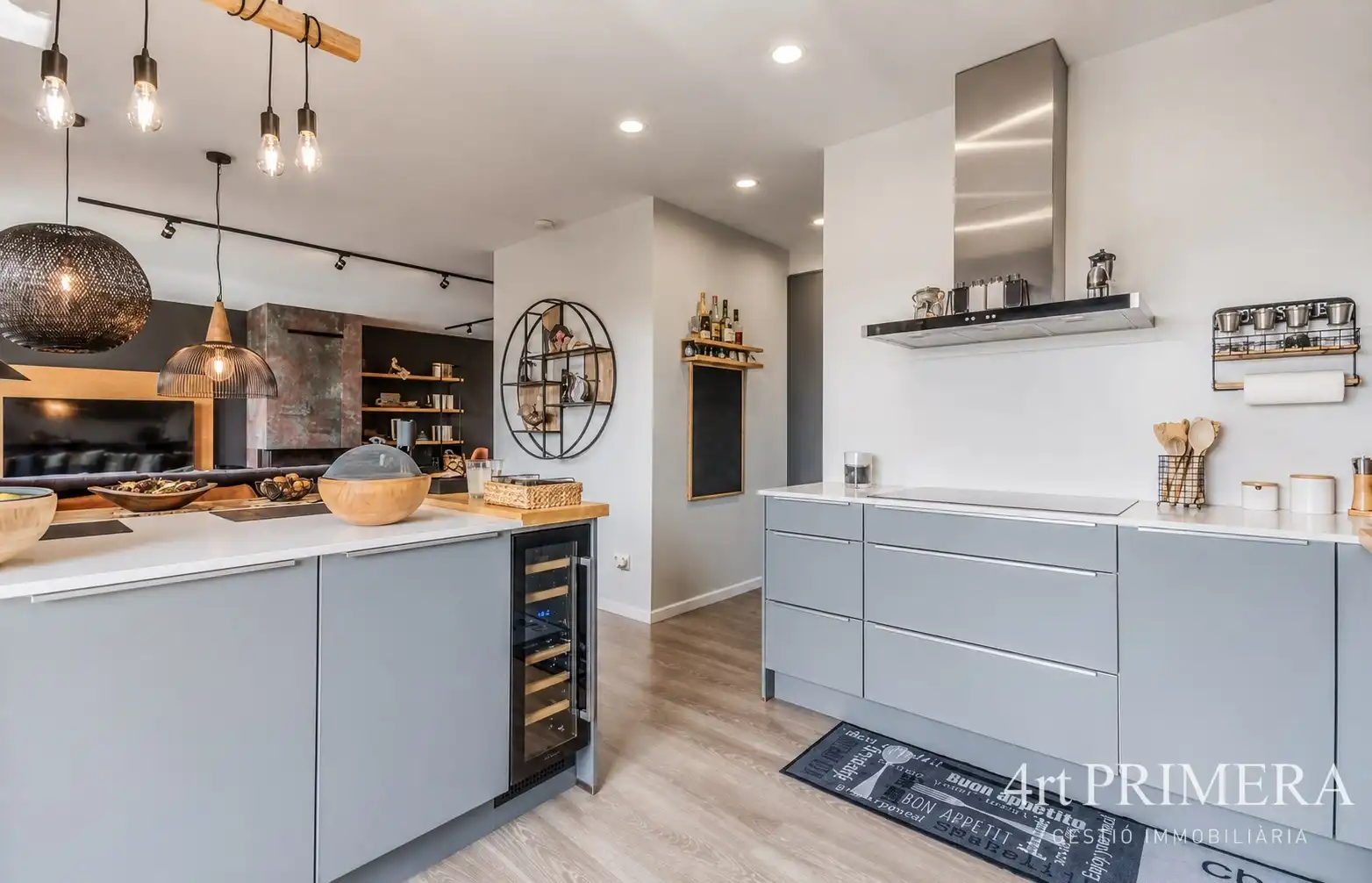 Cocina de Ático en venta en L'Ametlla del Vallès con Aire acondicionado, Calefacción y Parquet