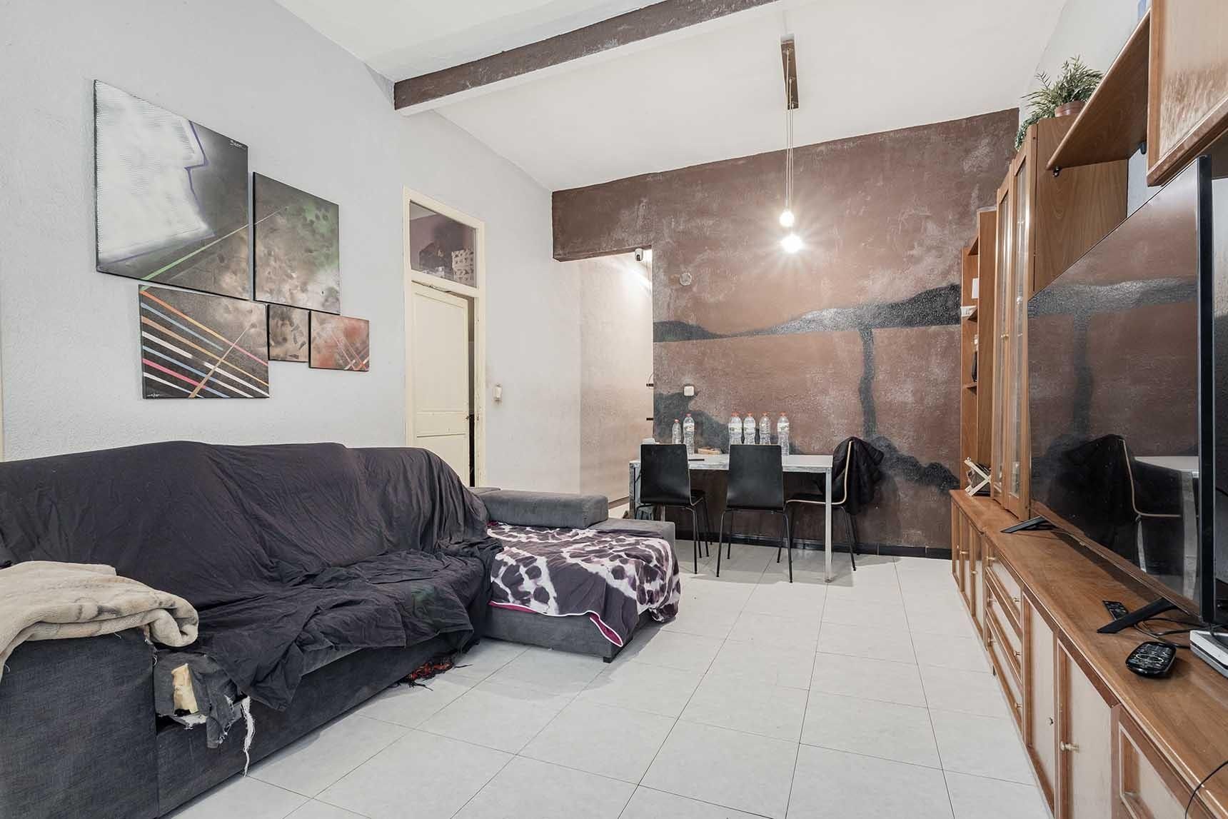 Sala d'estar de Pis en venda en  Barcelona Capital amb Terrassa