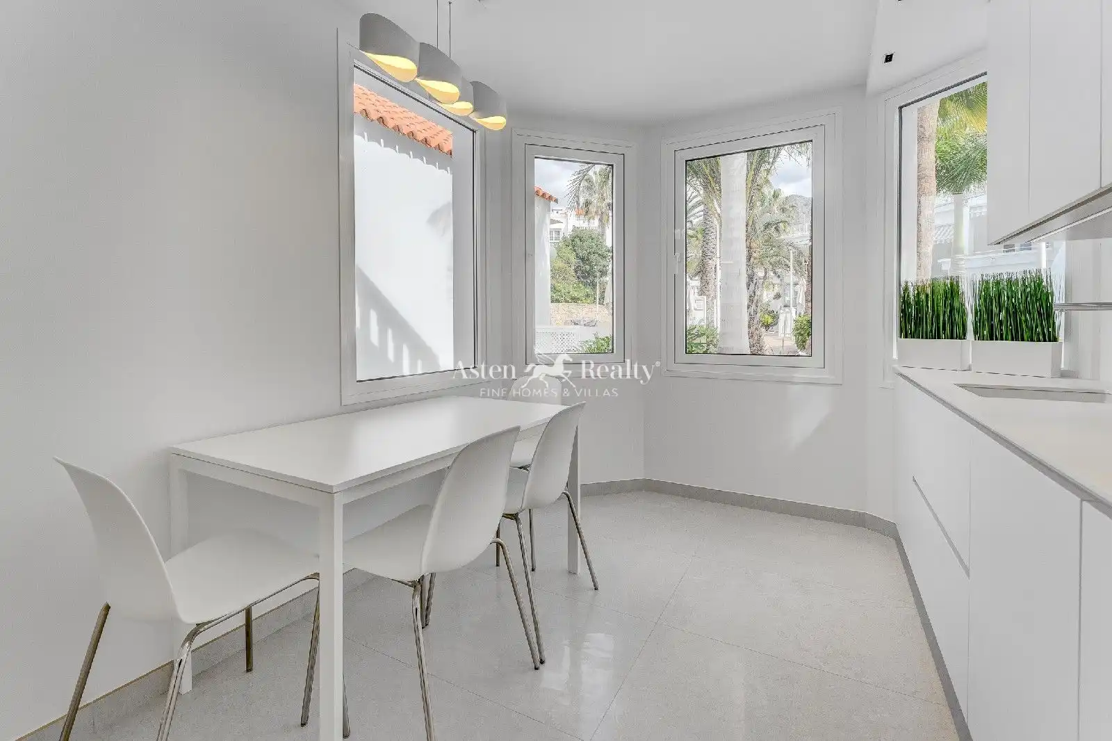 Dining room of Detached homes for sale in Adeje  with Air Conditioner, Terrace and Swimming Pool