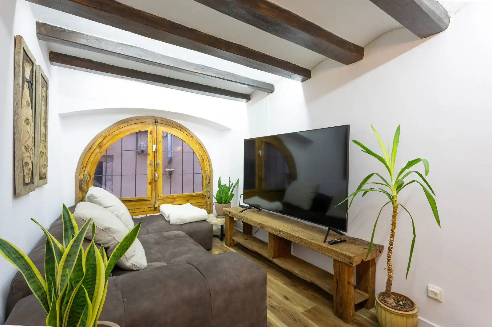 Sala d'estar de Pis en venda en Barcelona amb Aire condicionat, Calefacció i Parquet