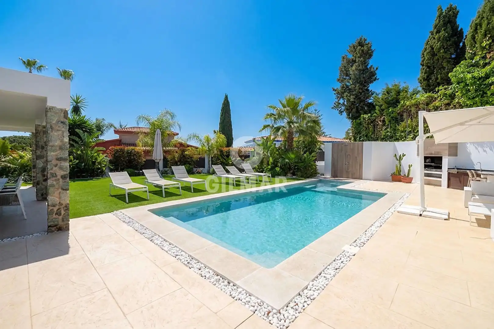 Swimming pool of Houses for sale in Benalmádena  with Heating, Private garden and Swimming Pool