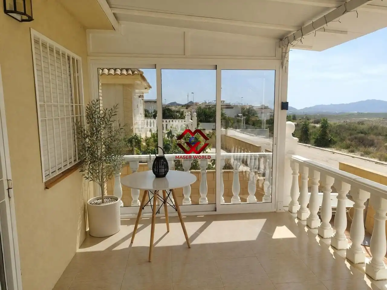 Terrassa de Casa o xalet en venda en Mazarrón amb Aire condicionat, Calefacció i Jardí privat
