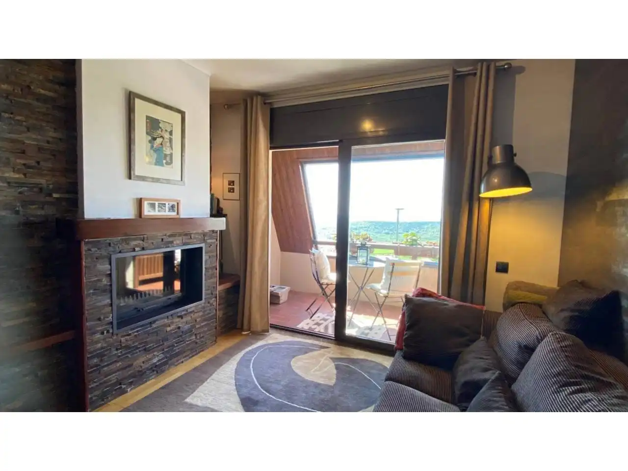Living room of Attic for sale in Berga  with Terrace, Furnished and Balcony