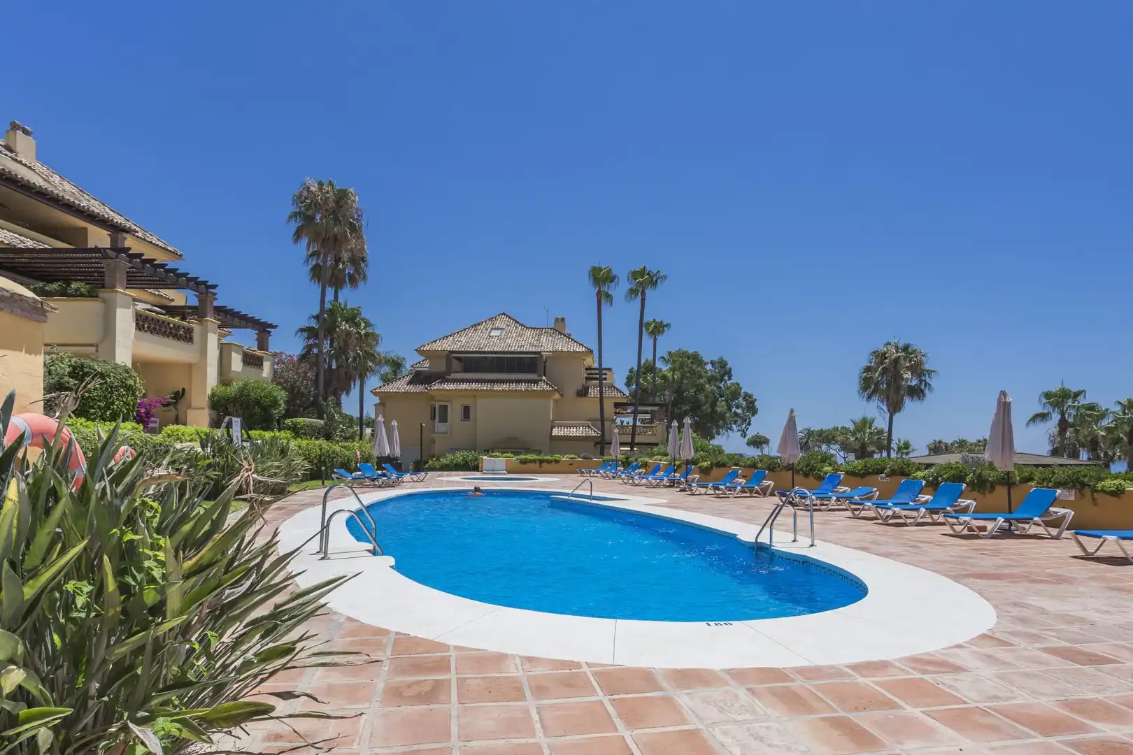 Garten von Erdgeschoss zur Miete in Marbella mit Klimaanlage, Heizung und Terrasse