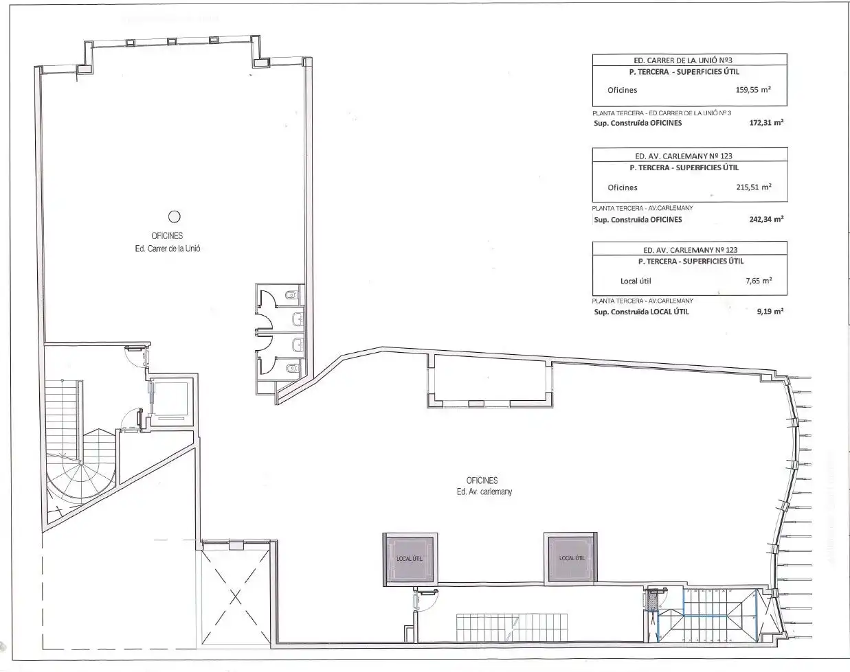 Büro mit Aufzug zur Miete in Centro