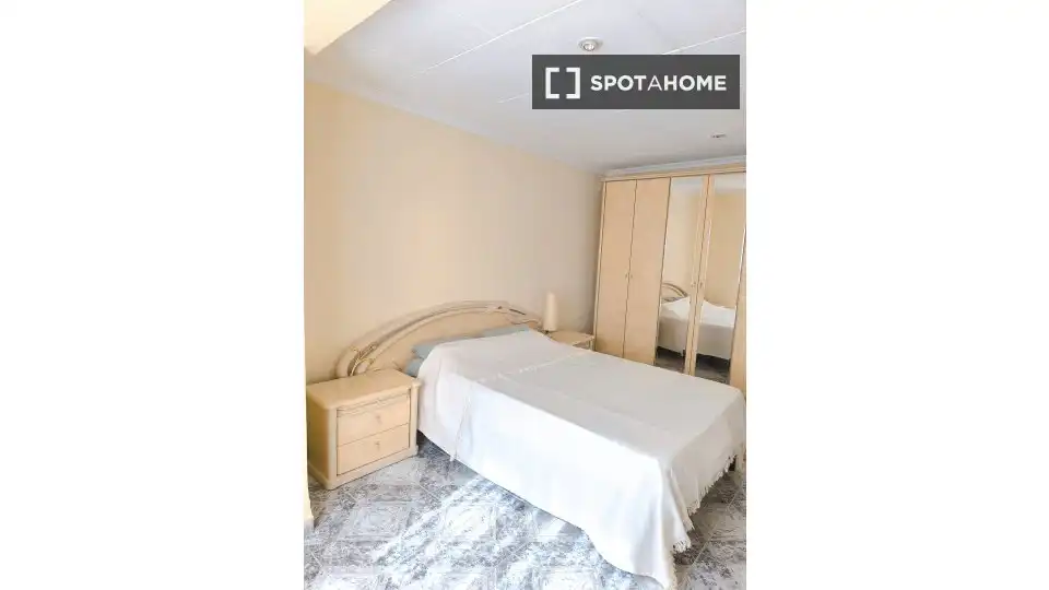 Habitación de Piso de alquiler en Sueca con Aire acondicionado, Calefacción y Amueblado