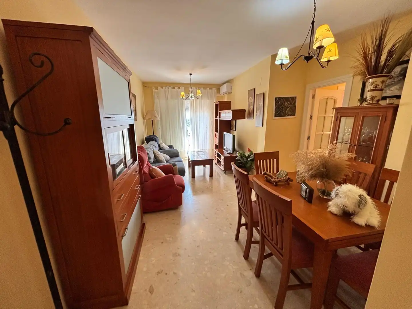 Sala de estar de Ático de alquiler en Motril con Aire acondicionado, Calefacción y Jardín privado