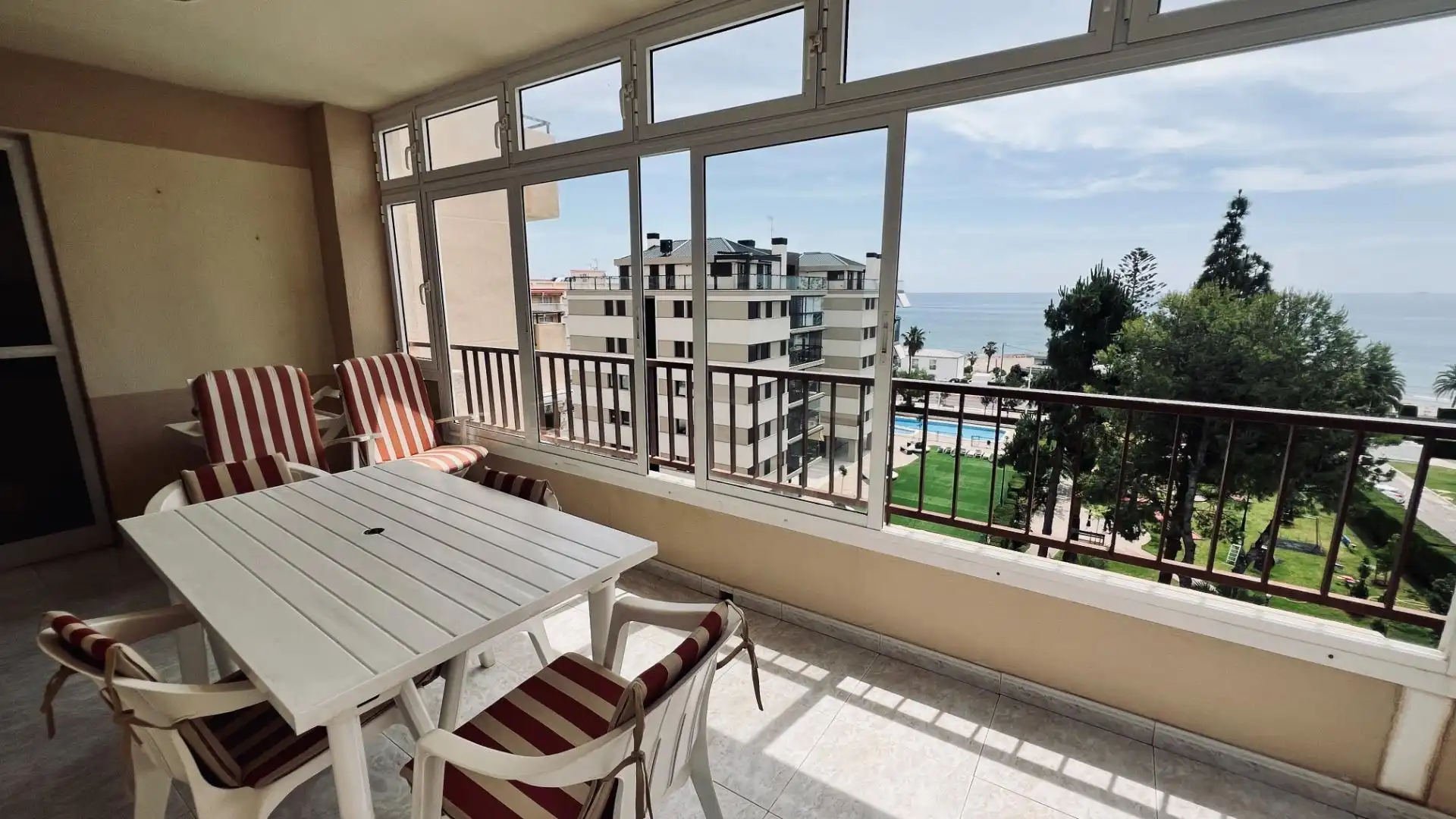 Terrassa de Apartament en venda en Benicasim / Benicàssim amb Jardí privat, Terrassa i Traster