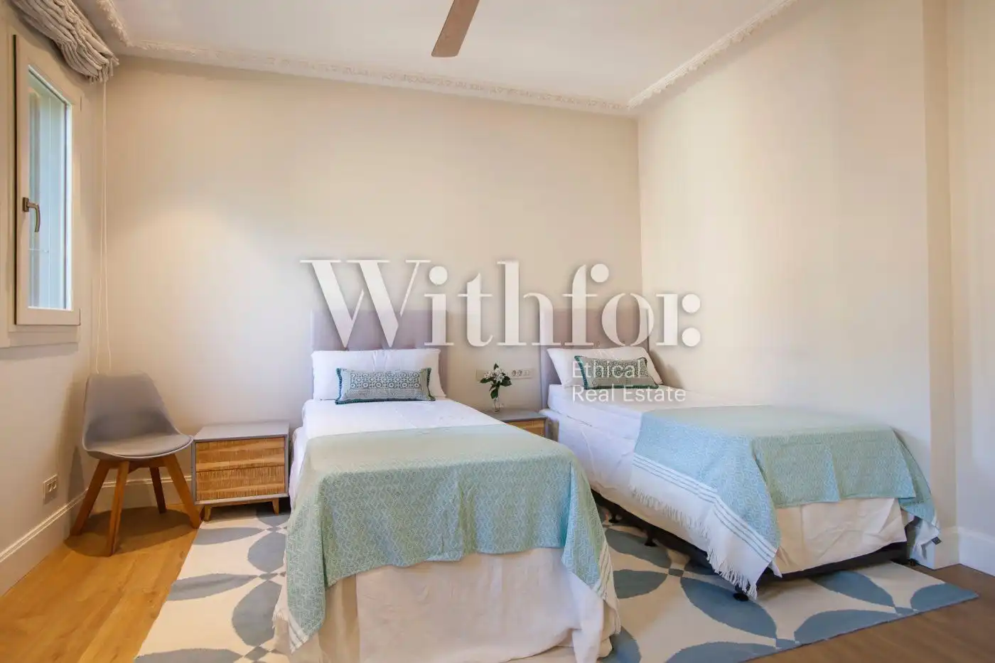 Bedroom of Houses for rent in Barcelona  with Air Conditioner, Heating and Private garden