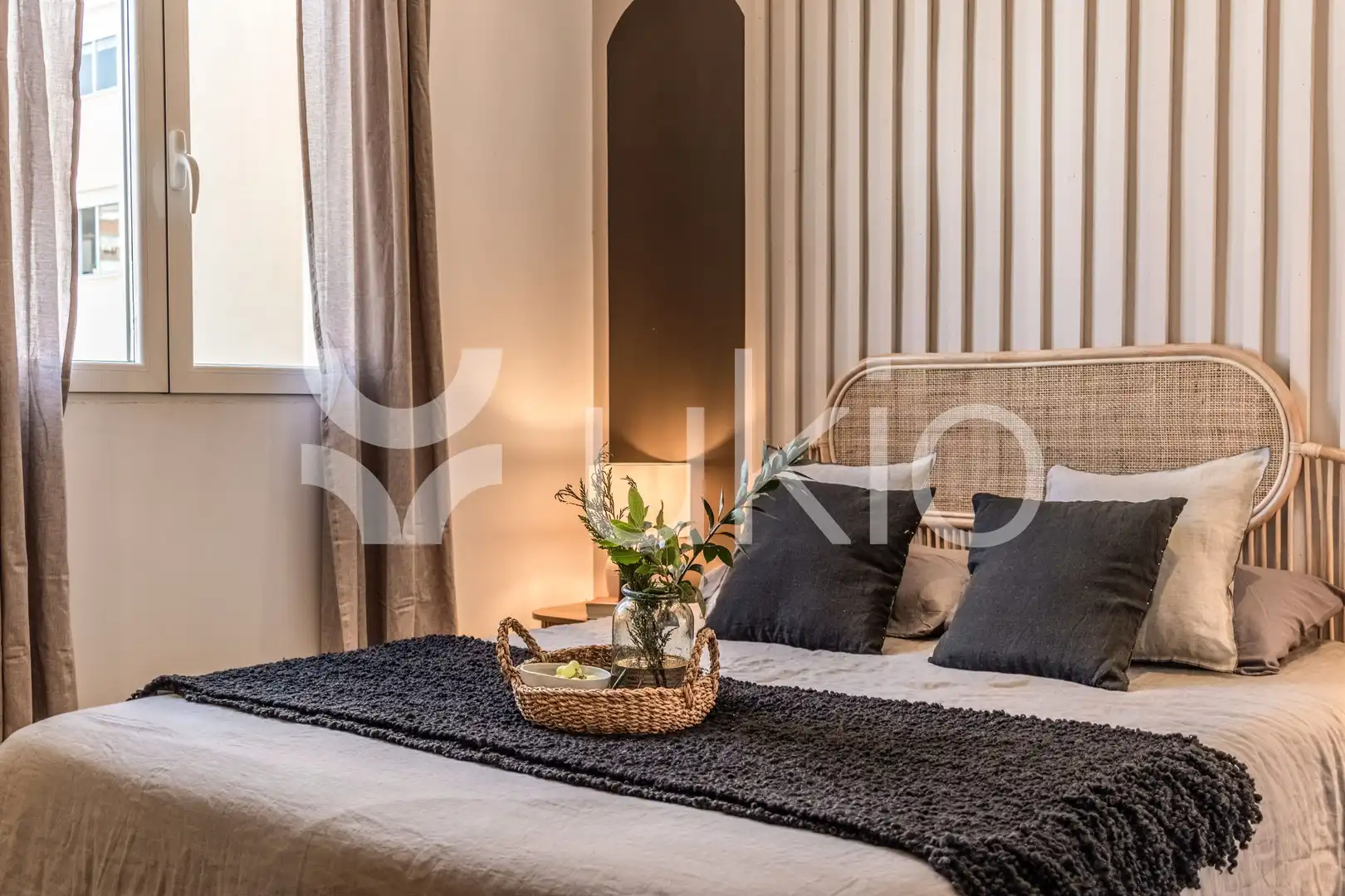 Habitación de Apartamento de alquiler en Madrid con Aire acondicionado, Calefacción y Amueblado