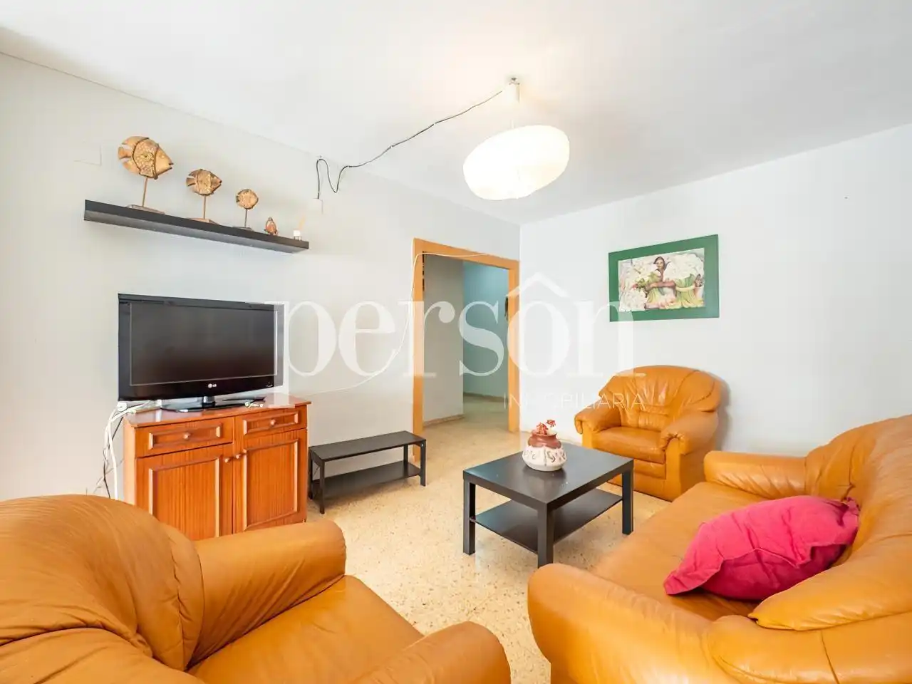 Sala de estar de Piso de alquiler en Valencia con Aire acondicionado, Amueblado y Balcón