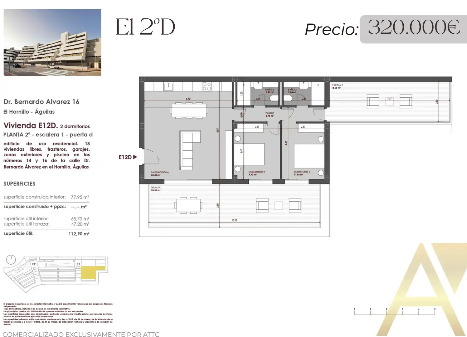 Wohnung mit Terrasse zum Verkauf in El Hornillo, imagen 2