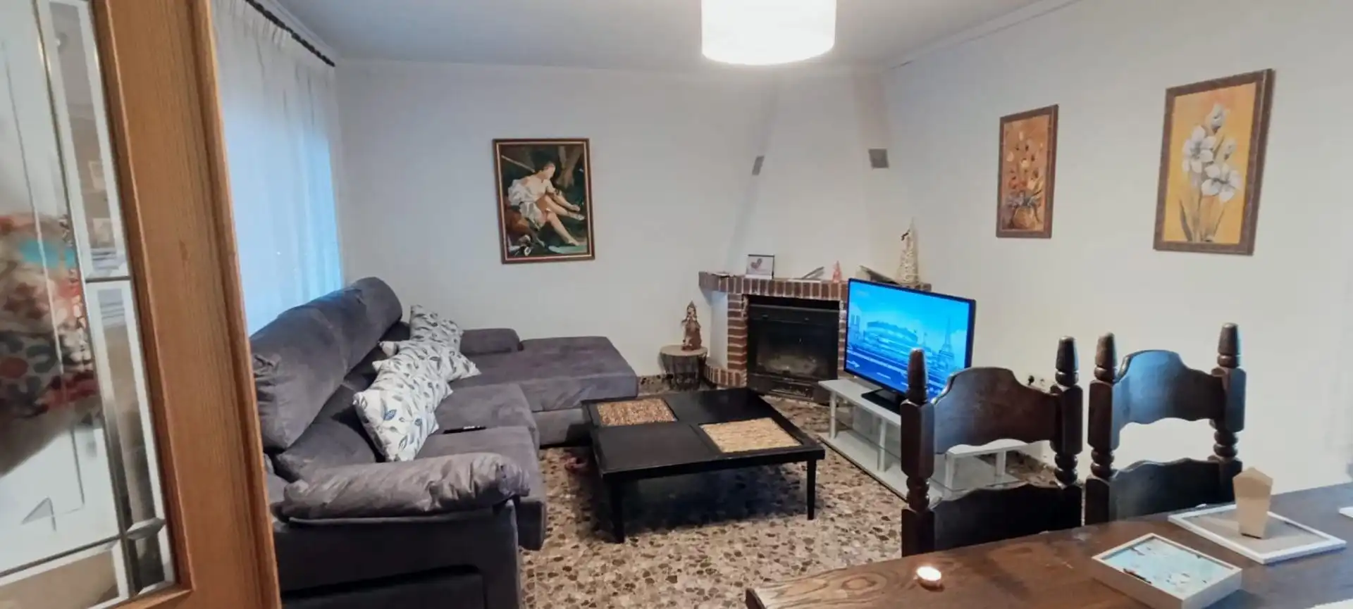Sala d'estar de Casa o xalet en venda en Elche / Elx amb Jardí privat, Terrassa i Traster