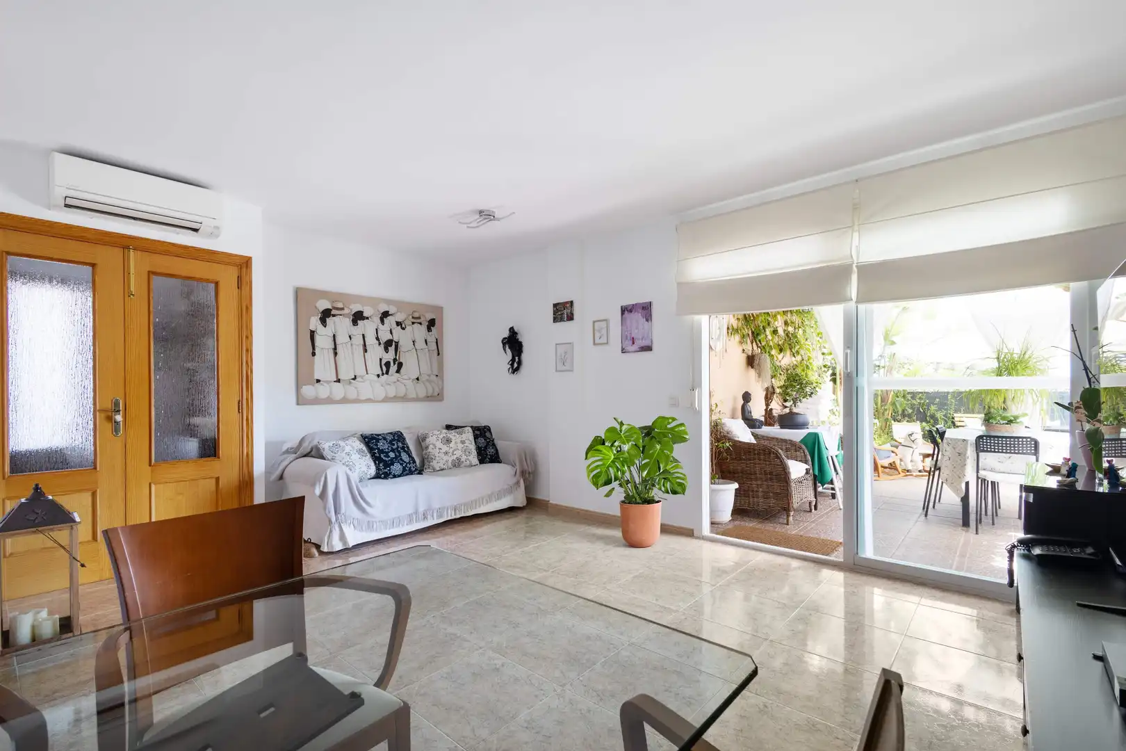 Sala d'estar de Dúplex en venda en Alcúdia amb Aire condicionat, Terrassa i Balcó