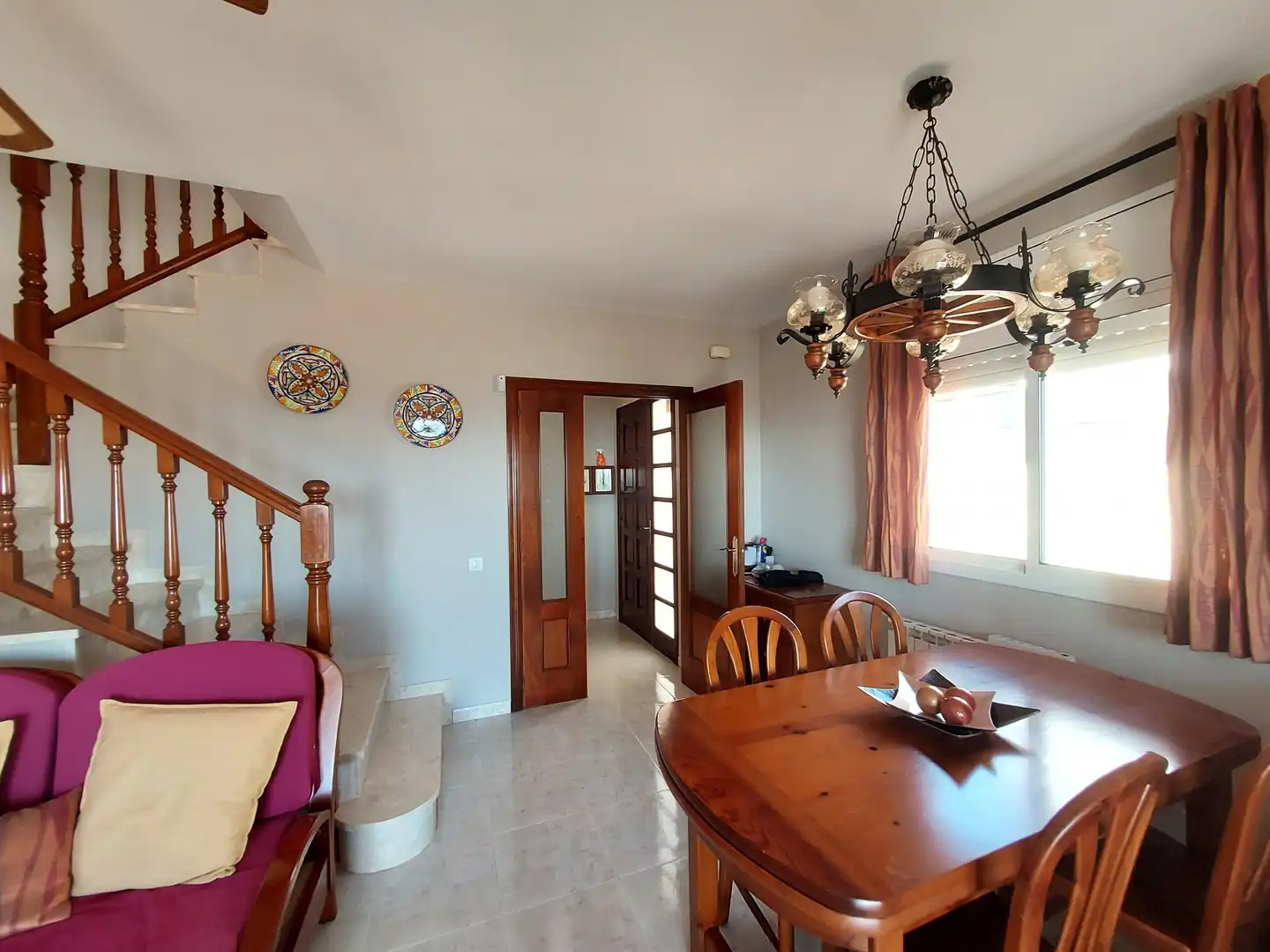 Comedor de Casa adosada en venta en El Vendrell con Jardín privado, Terraza y Piscina