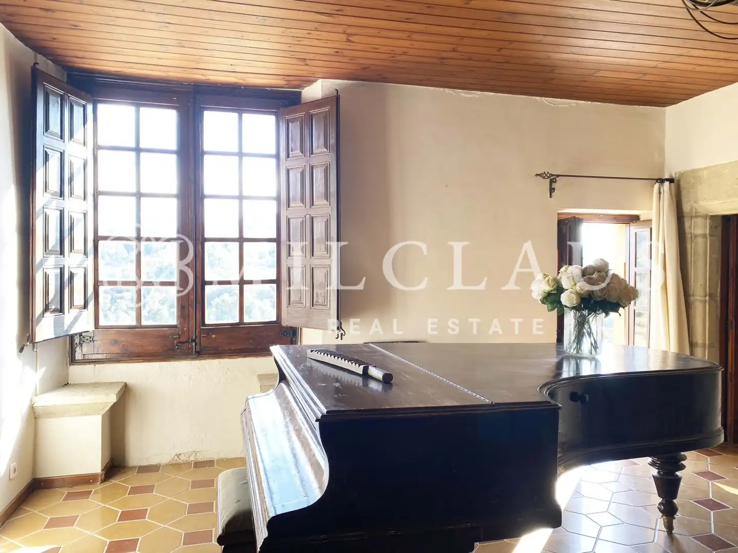 Menjador de Finca rústica en venda en Talamanca amb Aire condicionat, Calefacció i Jardí privat